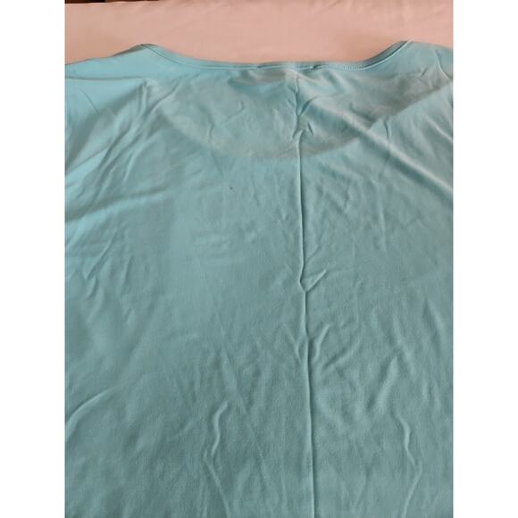 Colletta Womens Blouse Multicolor Size Small Peacock On Front 3/4 Sleeve - Picture 11 of 12